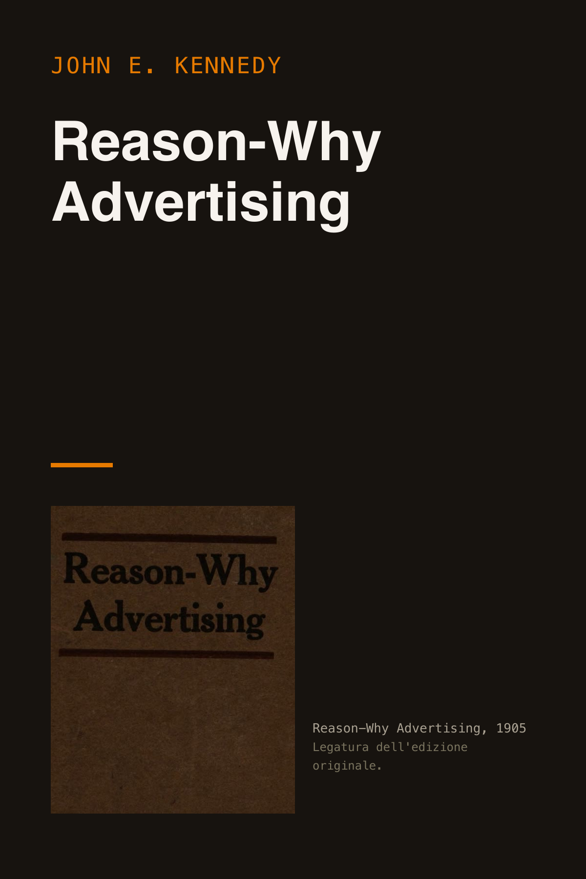 Reason-Why Advertising